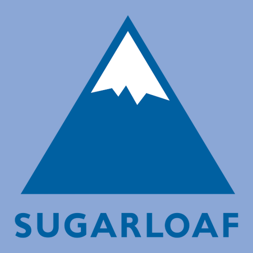 Sugarloaf Adult Hoodie Full Color Chest and Back Logo Carolina Blue