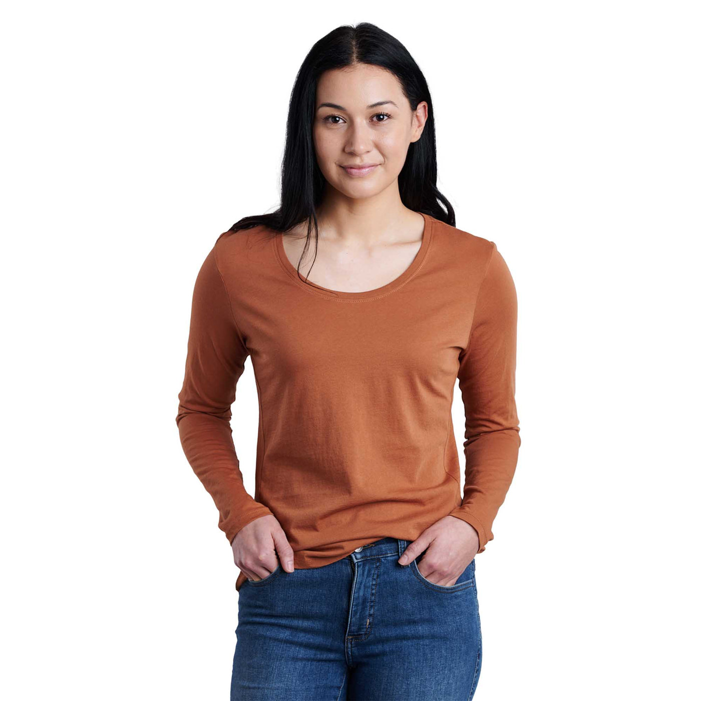 KUHL Women's Arabella Scoop Long Sleeve Shirt 2025 COPPER