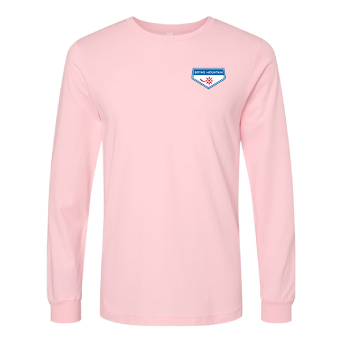 Boyne Mountain Adult Long Sleeve Full Color Chest and Back Logo Pink 