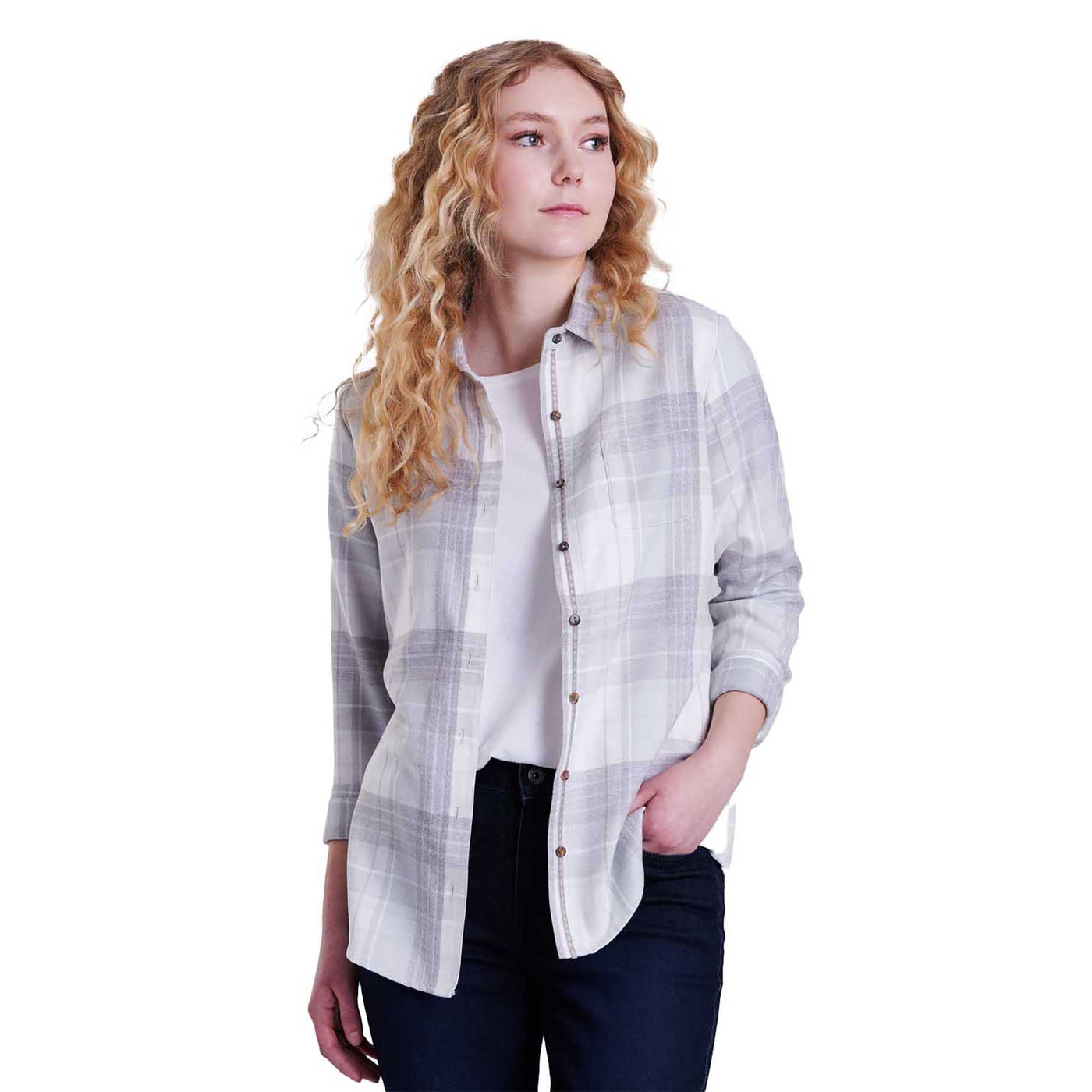 KUHL Women's Kamila Flannel 2025 STONE