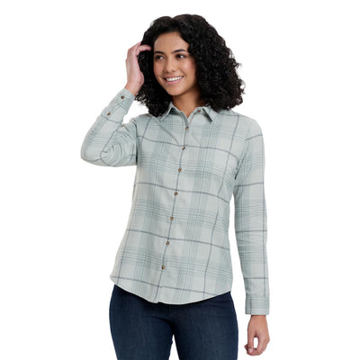 KUHL Women's Kamila Flannel 2025 MINERAL BLUE