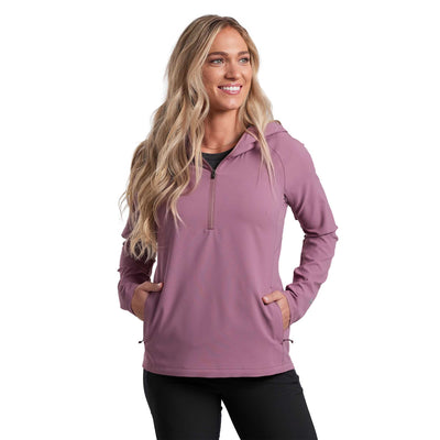 KUHL W'S BANDITA 1/2 ZIP PULLOVER MAUVE