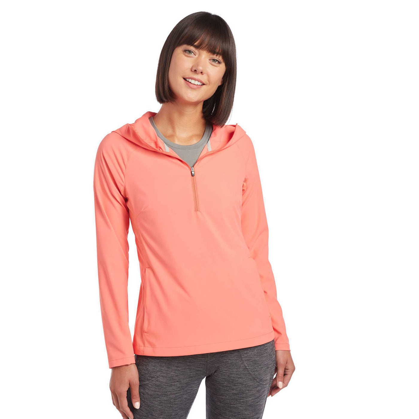 KUHL W'S BANDITA 1/2 ZIP PULLOVER PAPAYA