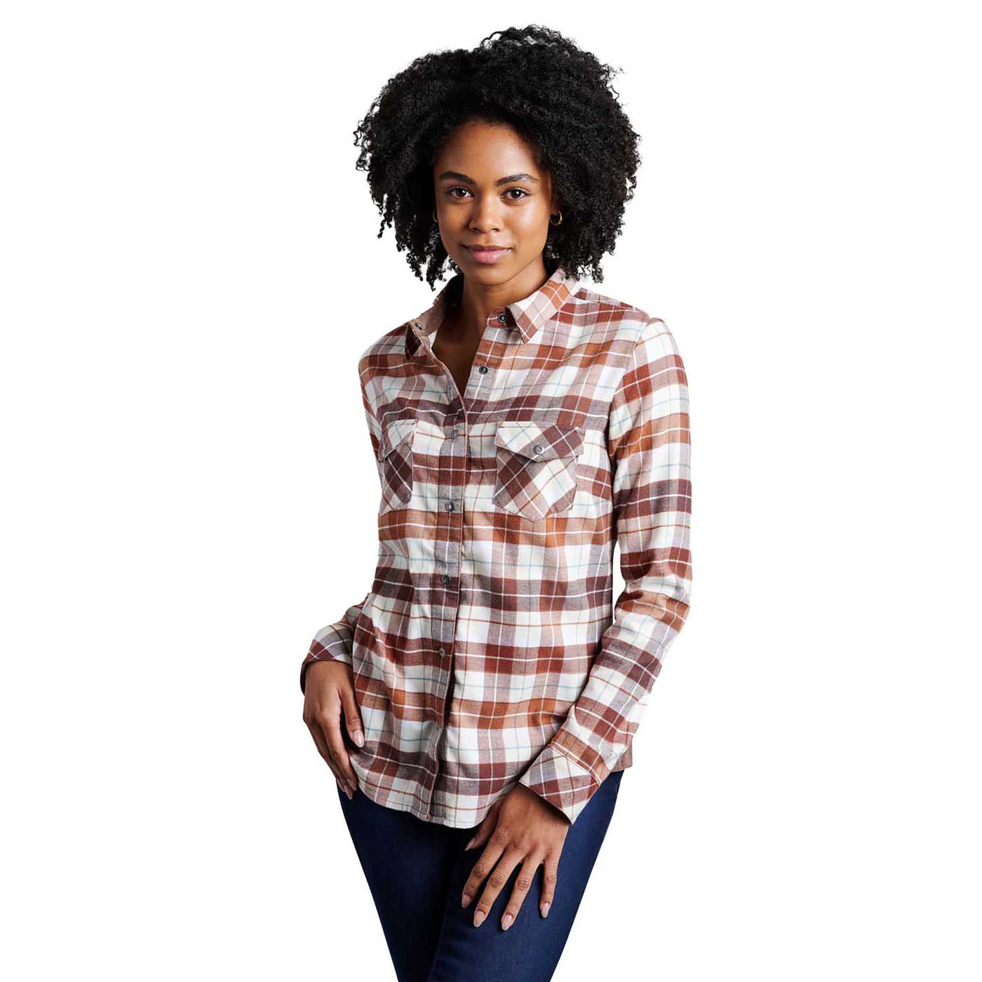 KUHL Women's Tess Flannel Long Sleeve 2025 CINNAMON