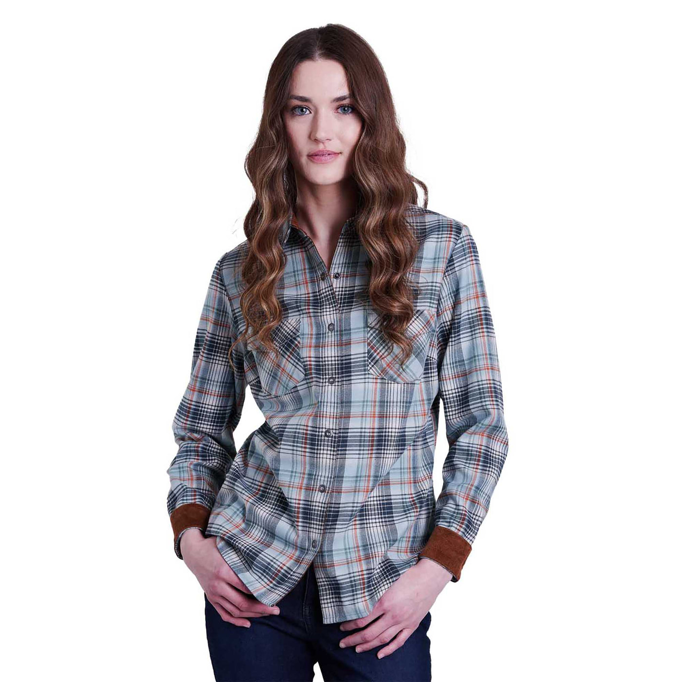 KUHL Women's Tess Flannel Long Sleeve 2025 EVERGREEN