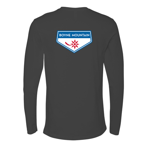 Boyne Mountain Adult Long Sleeve Full Color Chest and Back Logo Heavy Metal 