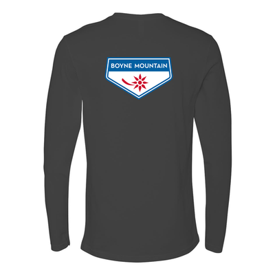 Boyne Mountain Adult Long Sleeve Full Color Chest and Back Logo Heavy Metal 