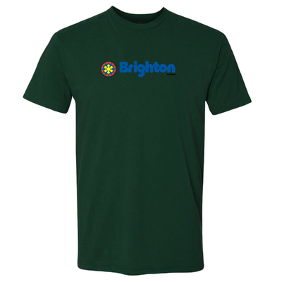 Brighton Adult T-Shirt Full Color Chest Logo Forest 