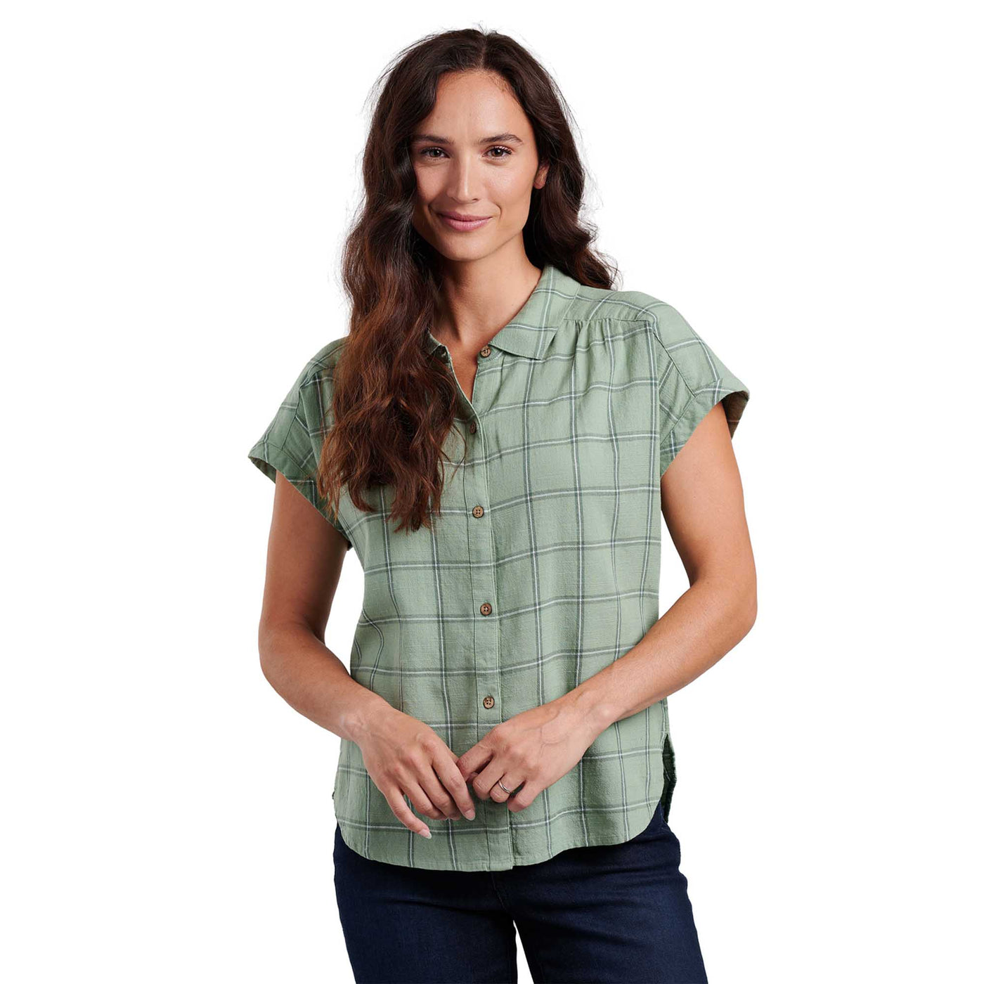 KUHL Women's Wylde Short Sleeve Shirt 2024 AGAVE