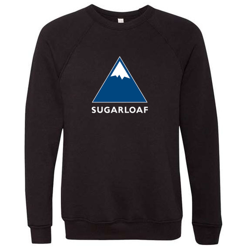 Sugarloaf Adult Crewneck Full Color Chest Logo Black