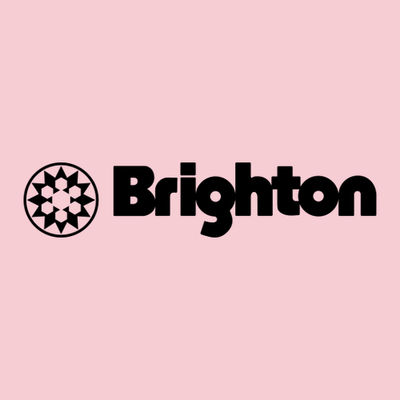 Brighton Adult T-Shirt Black Chest and Back Logo Light Pink 