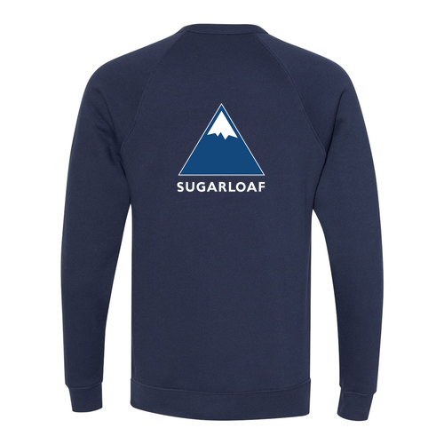 Sugarloaf Adult Crewneck Full Color Chest and Back Logo Navy