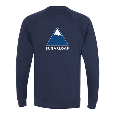 Sugarloaf Adult Crewneck Full Color Chest and Back Logo Navy