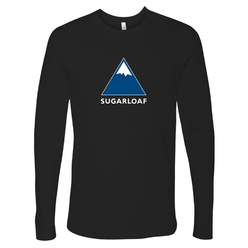 Sugarloaf Adult Long Sleeve Full Color Chest Logo Black