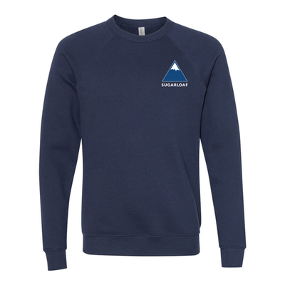 Sugarloaf Adult Crewneck Full Color Chest and Back Logo Navy