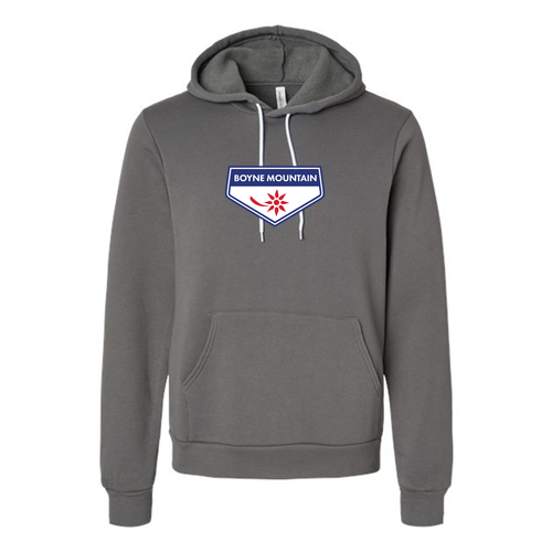 Boyne Mountain Adult Hoodie Full Color Chest Logo Asphalt 