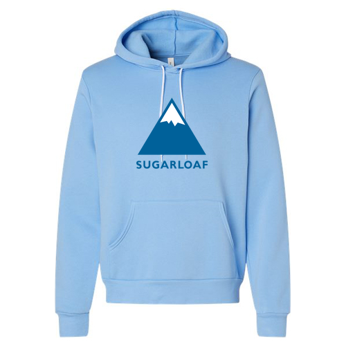 Sugarloaf Adult Hoodie Full Color Chest Logo Carolina Blue