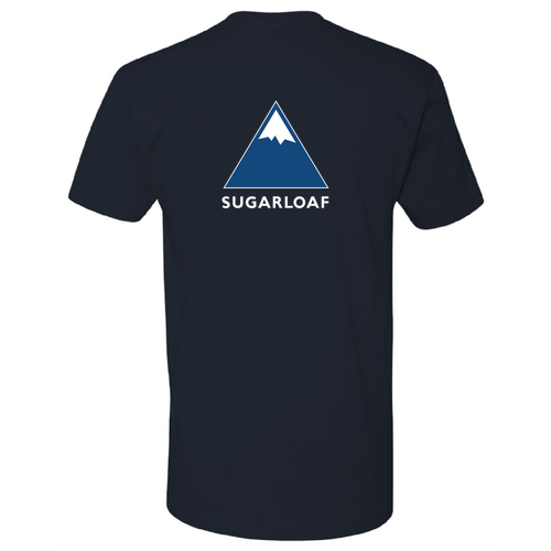 Sugarloaf Adult T-Shirt Full Color Chest and Back Logo Midnight Navy