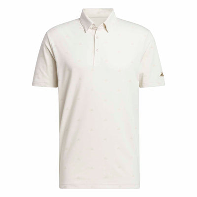 Adidas Men's Go-To Mini-Crest Print Polo Shirt 2024 ALUMINA