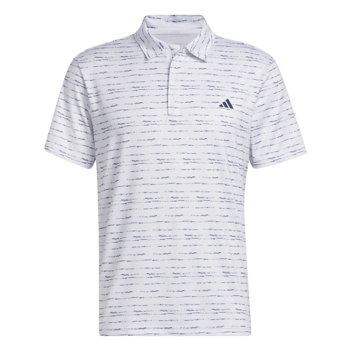 Adidas/Taylor Made Adidas Men'S  Stripe Zip Polo WHITE/COLLEGIATE NAVY