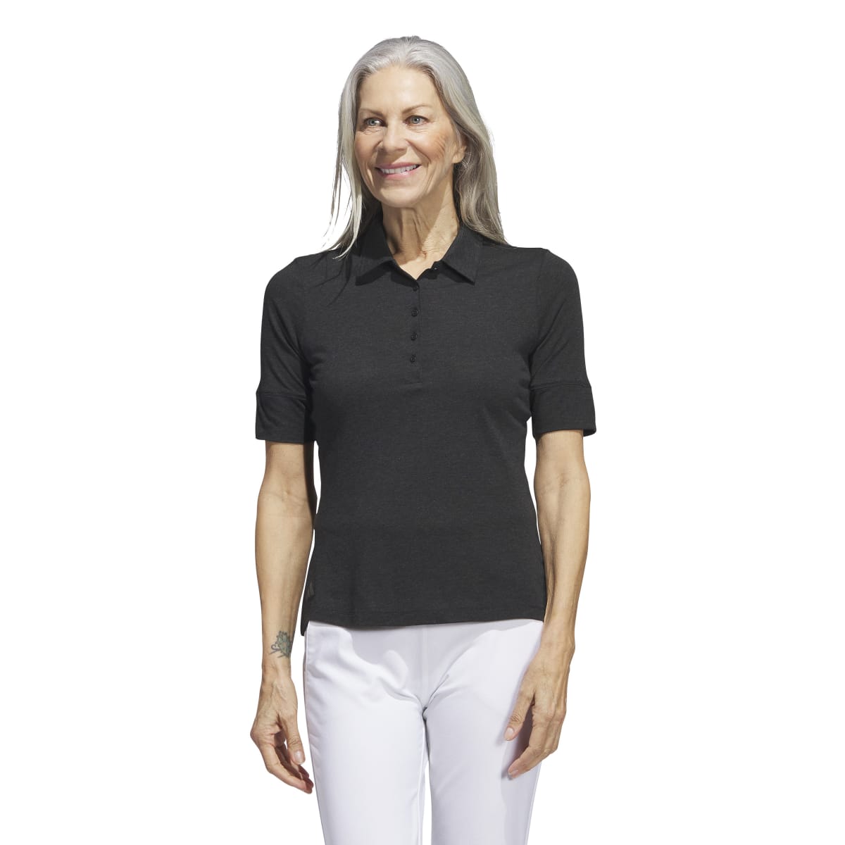 Adidas Women's MÃ©lange Golf Polo Shirt 2023 