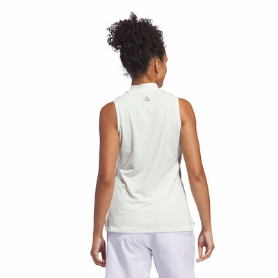 Adidas Women's Ultimate365 Sleeveless Mock Neck Polo Shirt 2024 