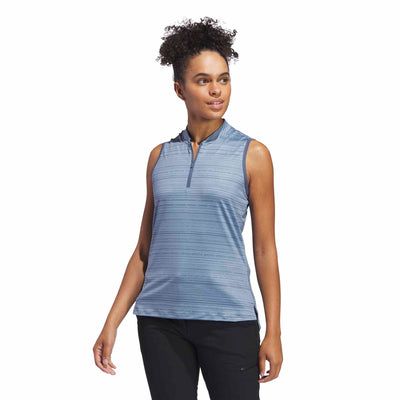 Adidas Women's Ultimate365 Stripe Sleeveless Polo 2024 