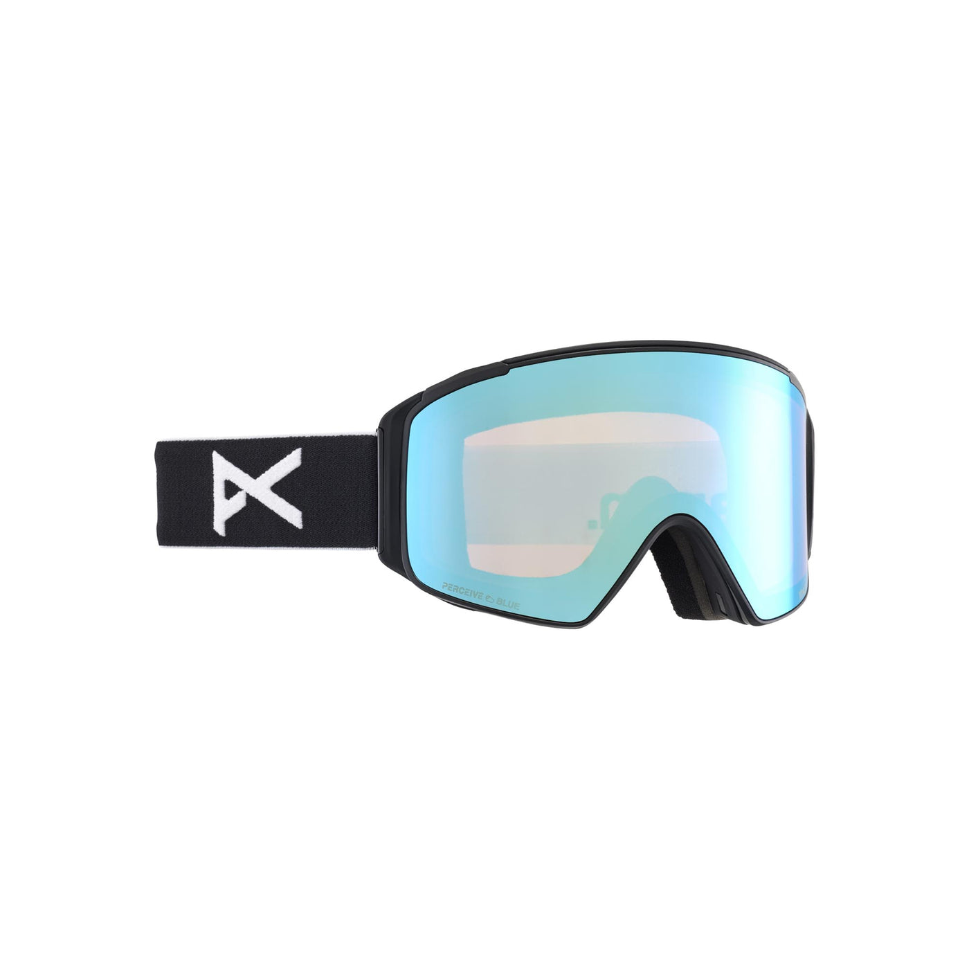 Anon M4S Cylindrical Goggles with Bonus Perceive Lens 2025 BLACK / PERCEIVE VARIABLE BLUE