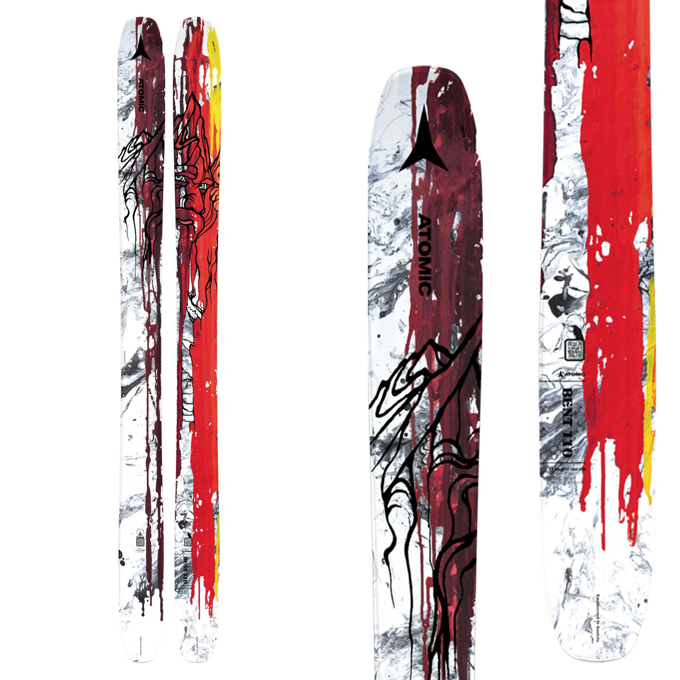 Atomic Men's Bent 110 Skis 2024 ASSORTED