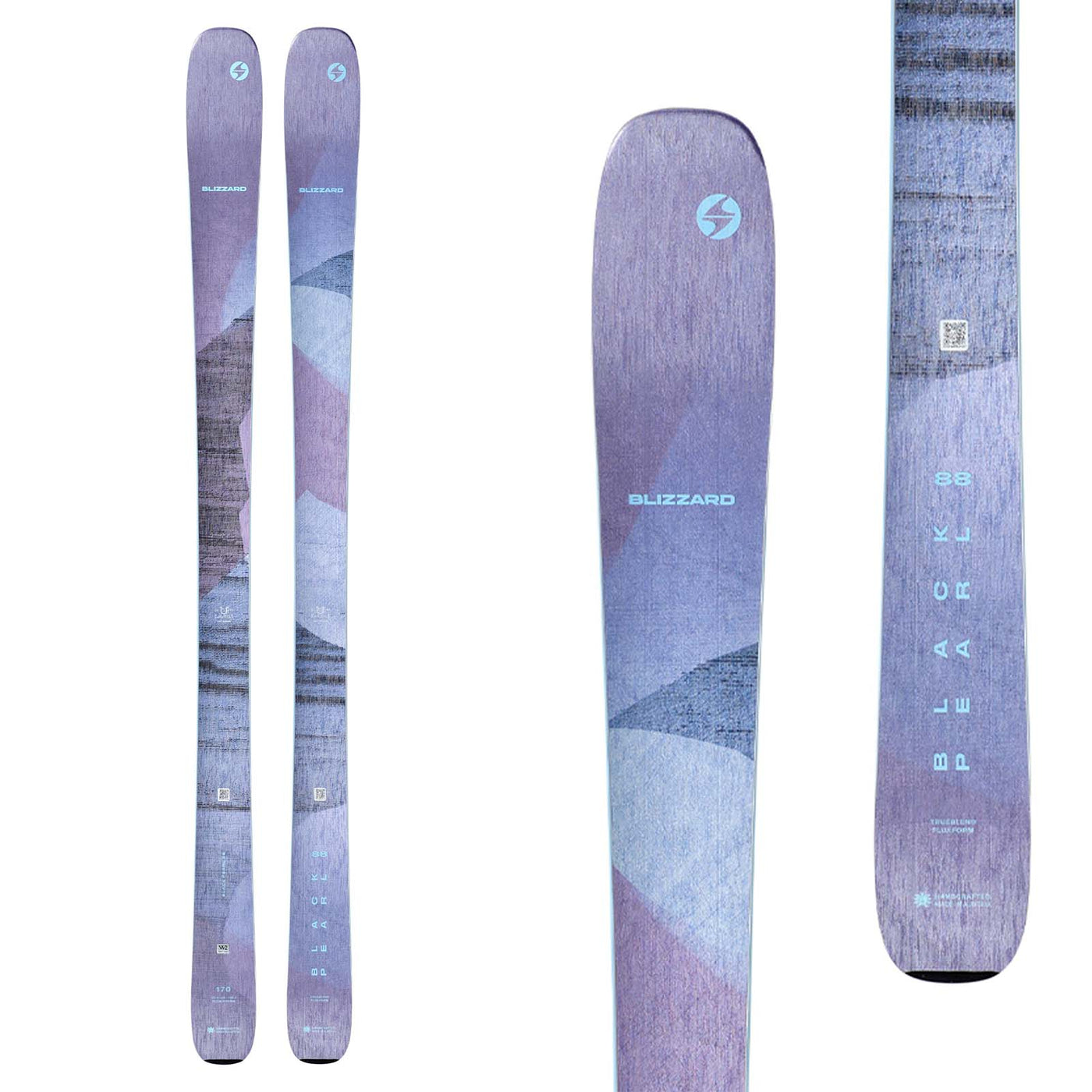 Blizzard Women's Black Pearl 88 Skis 2025 PURPLE