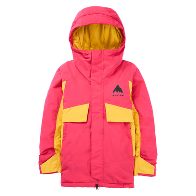 Burton Junior's Ascutney 2L Jacket 2025 Azalea Pink Goldenrod