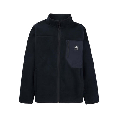 Burton Men's Cinder Full-Zip Fleece 2025 TRUE BLACK