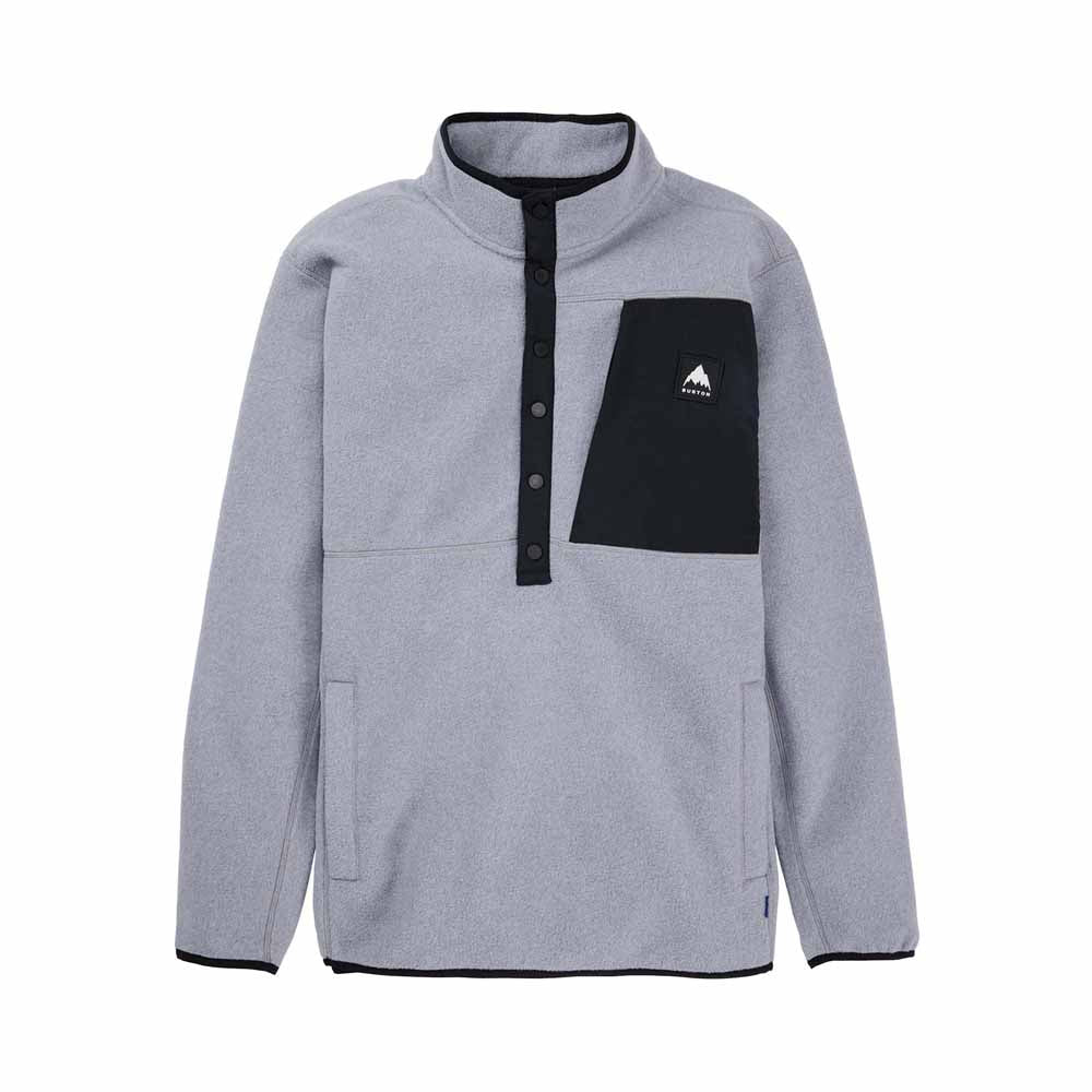 Burton Men's Cinder Fleece Pullover 2025 GRAY HEATHER