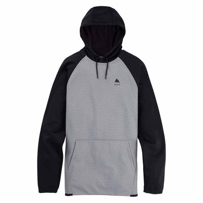 Burton Men's Crown Weatherproof Pullover Fleece 2025 GRAY HEATHER/TRUE BLACK