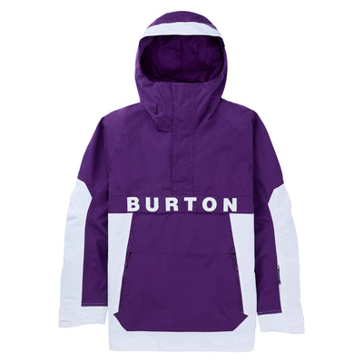 Burton Men's Frostner 2L Anorak Jacket 2025 IMPERIAL PURPLE/STOUT WHITE