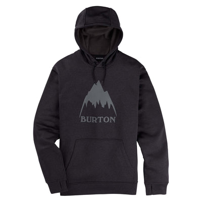 Burton Men's Oak Pullover Hoodie 2025 TRUE BLACK HEATHER