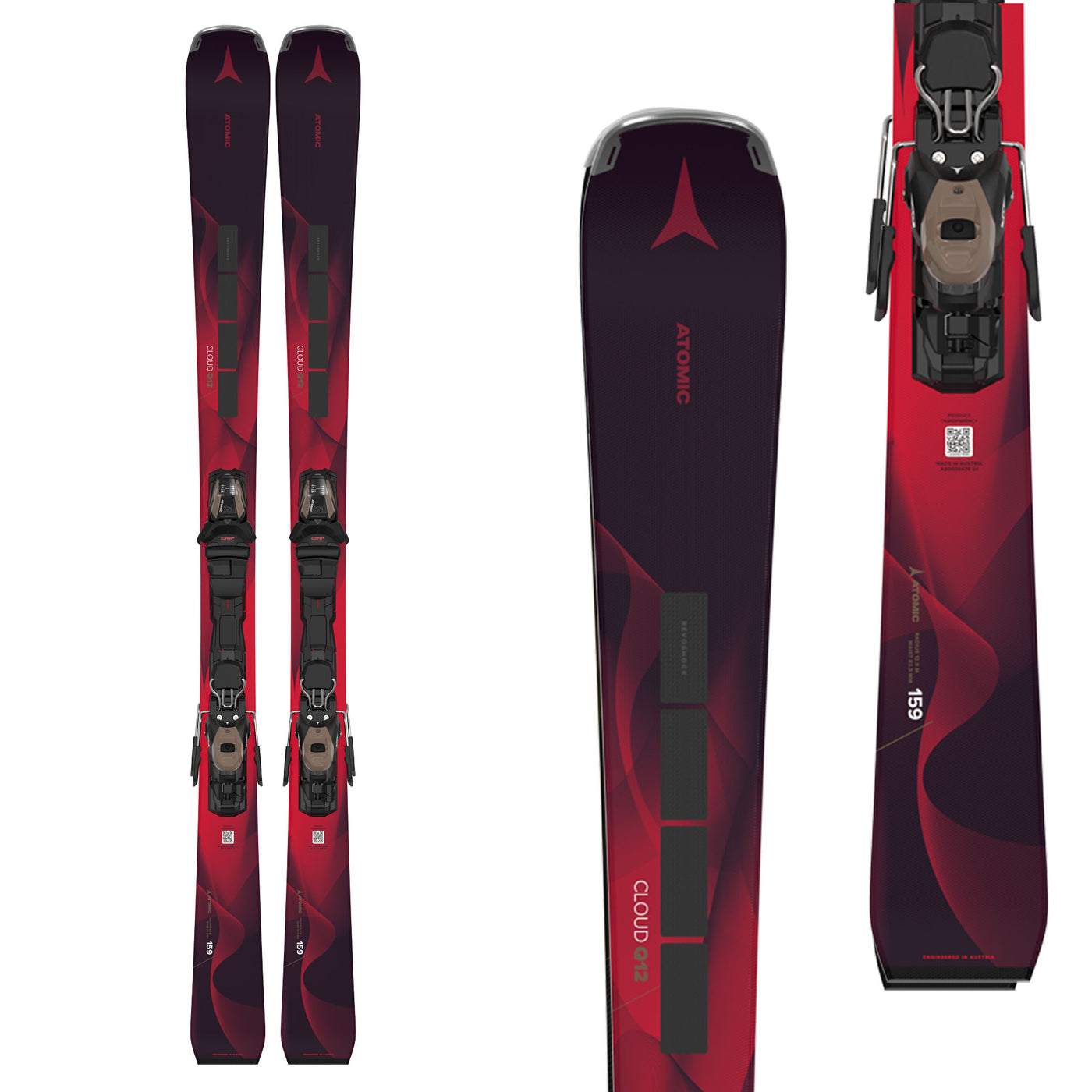 Atomic Women's Cloud Q12 Revoshock C Skis with M 10 GW Bindings 2025 152