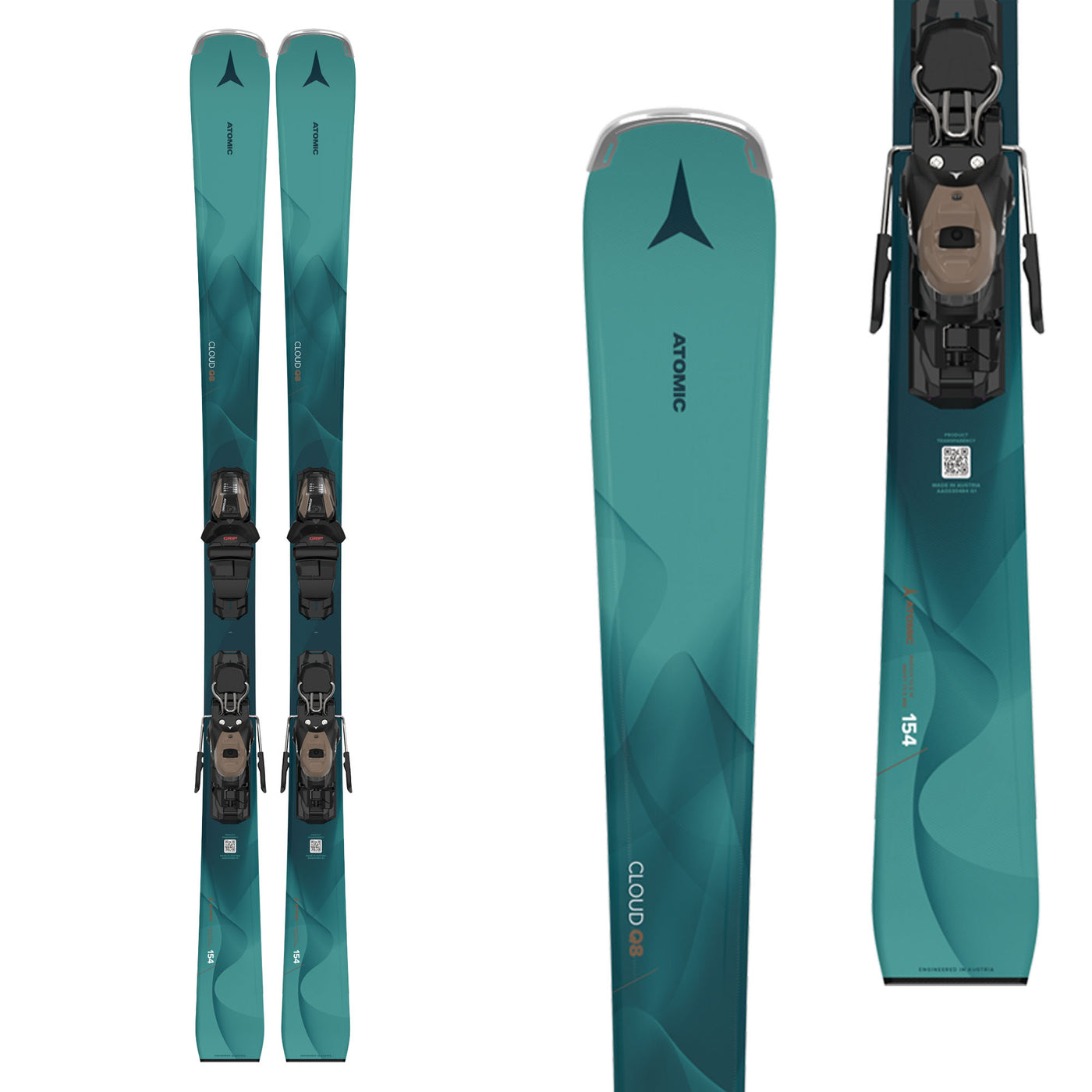 Atomic Women's Cloud Q8 Skis with M 10 GW Bindings 2025 140