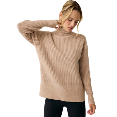 Lole Women's Camille Turtle Neck 2025 CARMEL HEATHER