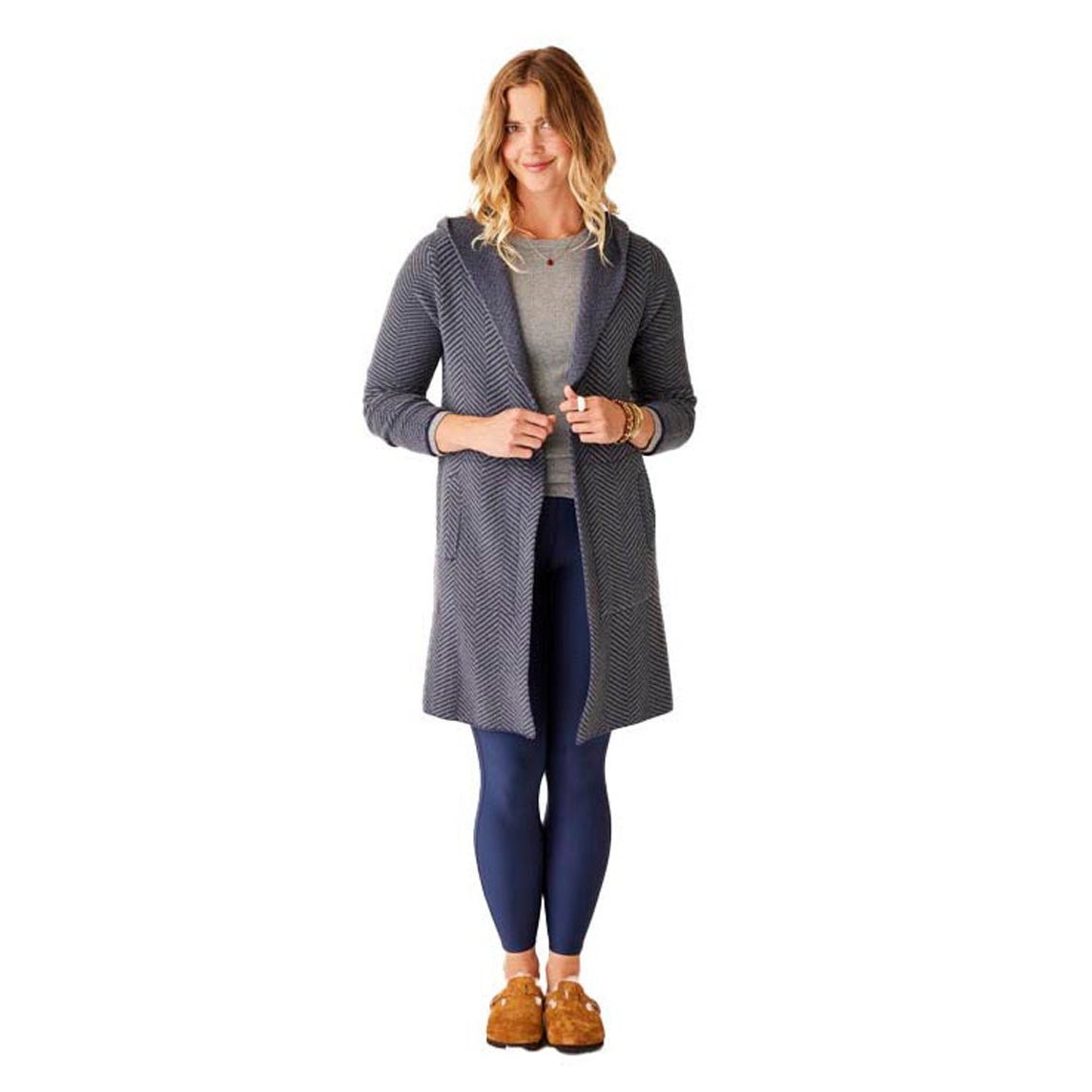 Carve Designs Women's Durango Plush Cardigan 2025 NAVY HERRINGBONE