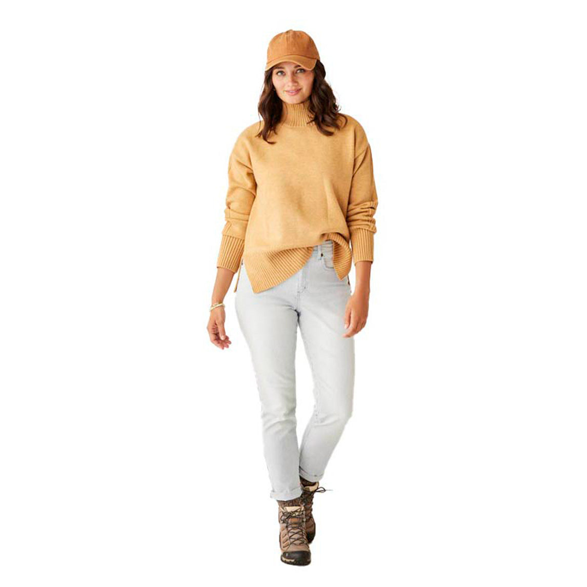 Carve Designs Women's Woodward Sweater 2025 CAMEL HEATHER