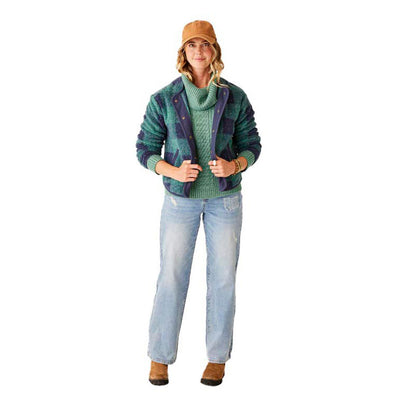 Carve Designs Women's Posie Boucle Jacket 2025 FOREST PLAID