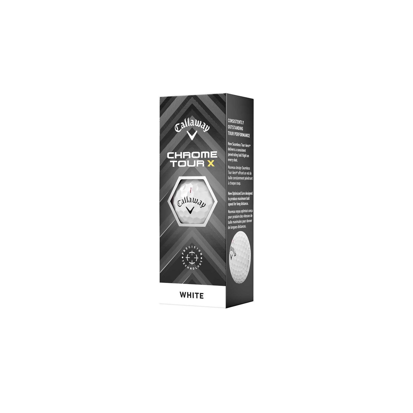 Callaway Chrome Tour X Golf Balls - Sleeve 2024 WHITE