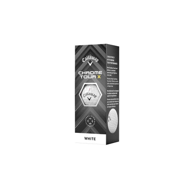 Callaway Chrome Tour X Golf Balls - Sleeve 2024 WHITE