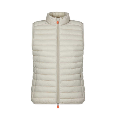 Save The Duck Women's Charlotte Puffer Vest 2024 OFF WHITE