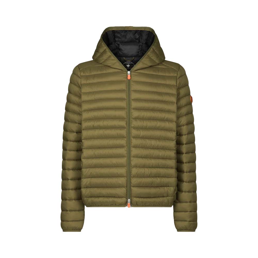 Save The Duck Men's Donald Hooded Puffer Jacket 2024 DUSTY OLIVE