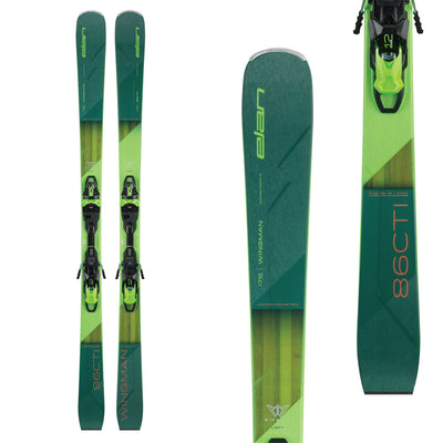 Elan Men's Wingman 86 CTI Skis + FX EMX 12.0 Bindings 2024 160