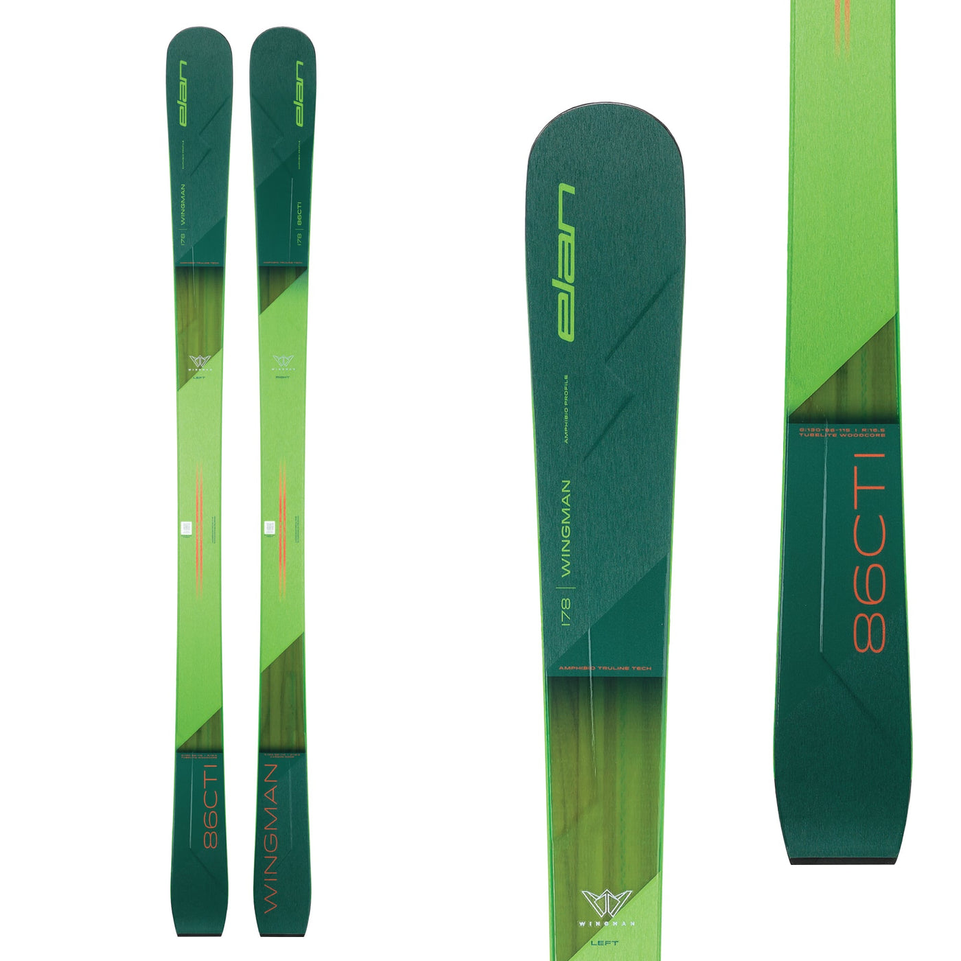 Elan Men's Wingman 86 CTI Ski 2024 166