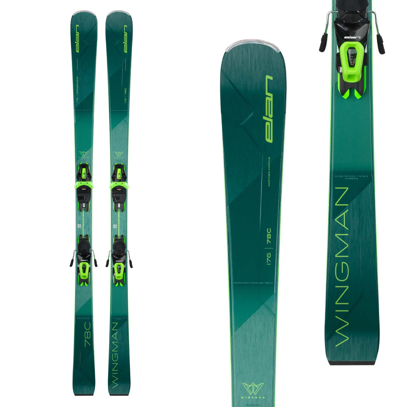 Elan Men's Wingman 78C Skis with EL10 GW Shift Bindings 2025 