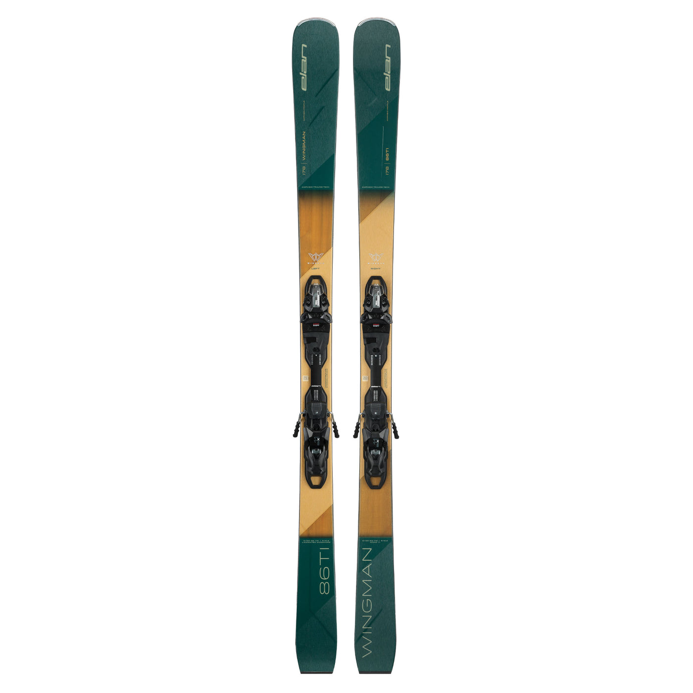 Elan Men's Wingman 86 Ti Skis with FX EMX 11.0 GW Bindings 2025 